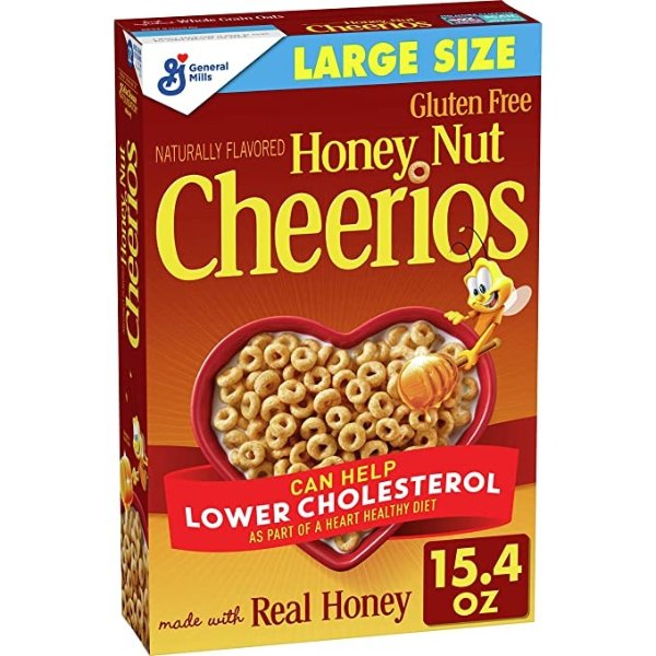 Honey Nut早餐即食蜂蜜麦圈 15.4oz