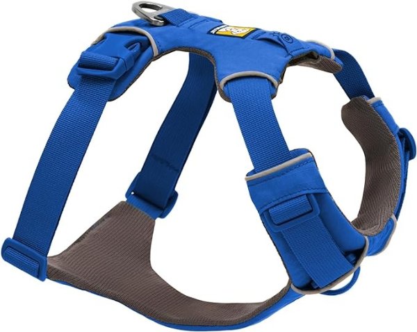 Ruffwear, Front Range Dog Harness, Reflective and Padded, No Pull Harness for Training and Everyday, Blue Pool, Large/X-Large