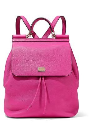 Sicily pebbled-leather backpack