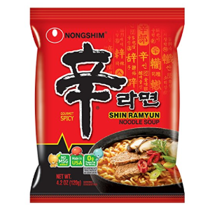 Nongshim Shin Noodle Ramyun Gourmet Spicy, 4.2-oz. Packages, 20-Count