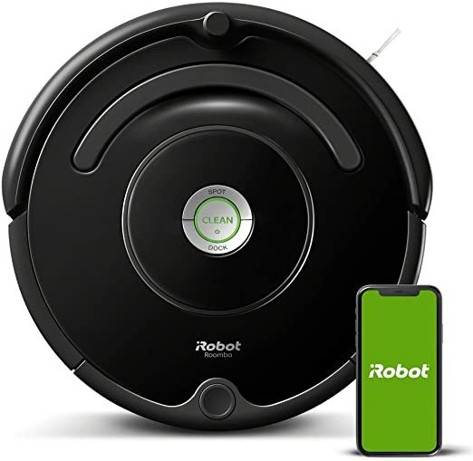 Roomba 675 Robot Vacuum-Wi-Fi Connectivity, Works with Alexa, Good for Pet Hair, Carpets, Hard Floors, Self-Charging
