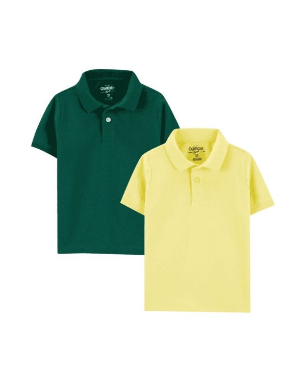 2-Pack Pique Polos