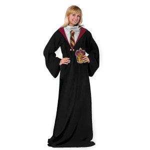 Harry Potter Gryffindor Rules Adult Soft Throw Blanket with Sleeves, 48" x 71"