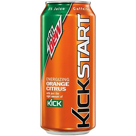 Kickstart, 橘子味能量汽水, 16oz 12瓶