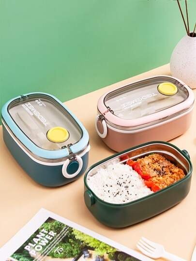 1pc Random Stainless Steel Lunch Box