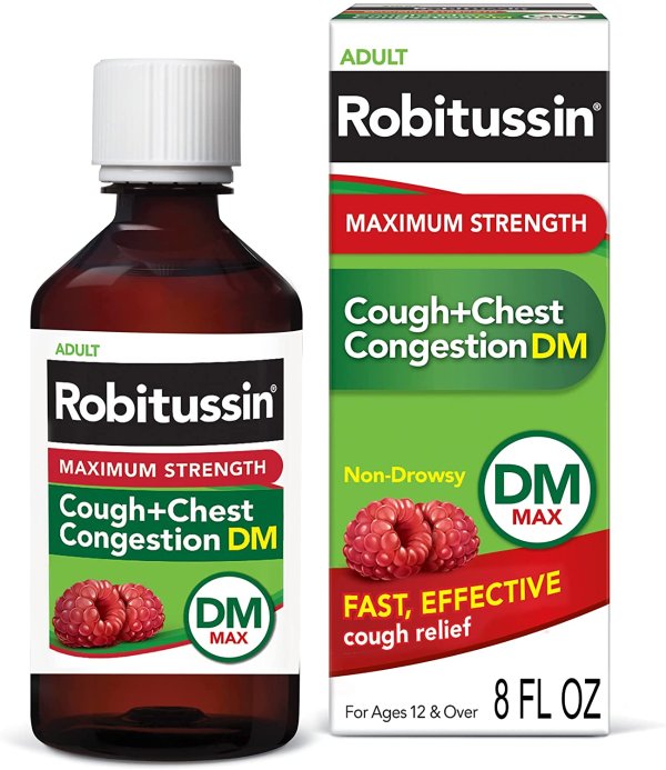 Maximum Strength Cough and Chest Congestion DM Non-Drowsy Liquid Box, 8 Fl Oz