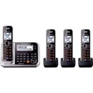  Link2Cell Bluetooth® Enabled Phone with Answering Machine KX-TG7874S 4 Cordless Handsets
