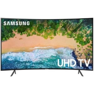 Samsung 65" Smart Curved UHD TV - Black