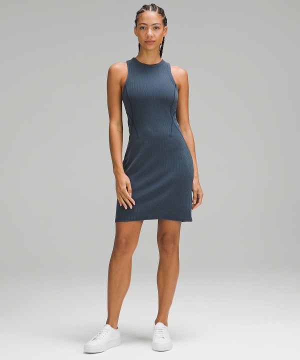 Ribbed Softstreme Slim-Fit Tank Dress