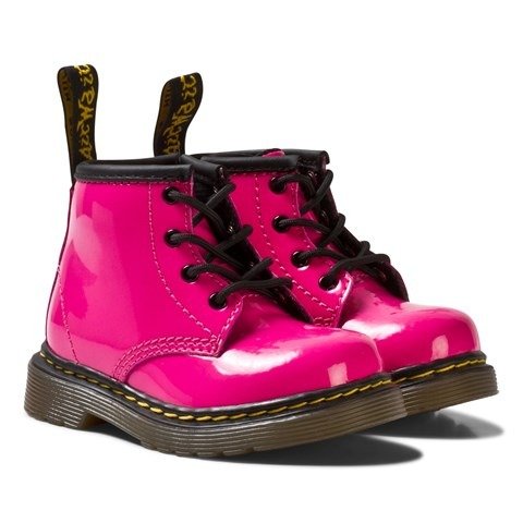 Dr. Martens Pink Patent Brooklee Delaney Boots | AlexandAlexa