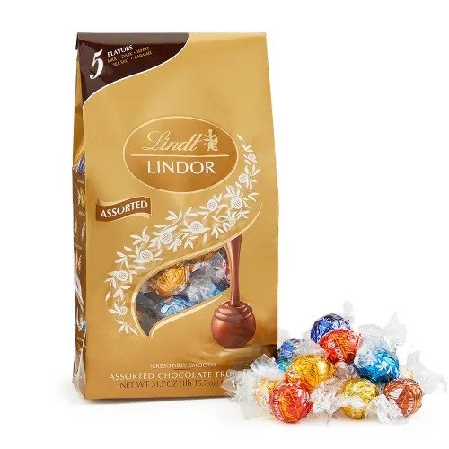 LINDOR 巧克力松露 5口味 75顆袋 31.7oz