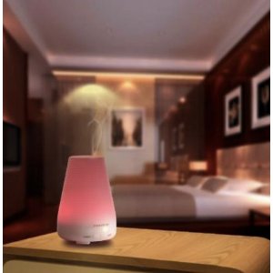 Arespark 100ml Portable Ultrasonic Aroma Humidifier with 7 Color Changing LED Light