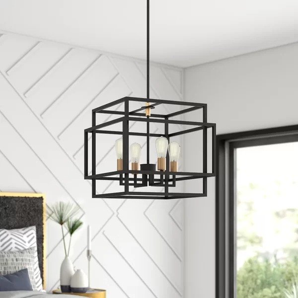 Dewees 4 - Light Candle Style Rectangle / Square ChandelierDewees 4 - Light Candle Style Rectangle / Square ChandelierRatings & ReviewsCustomer PhotosQuestions & AnswersShipping & ReturnsMore to Explore