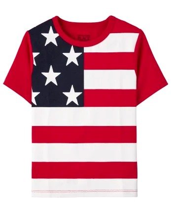 Baby And Toddler Boys Short Sleeve Americana Graphic Tee | The Children's Place - RUBY
