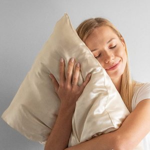 Dreamzie 100% Pure Mulberry Silk Pillowcase - 20x26 Standard Size