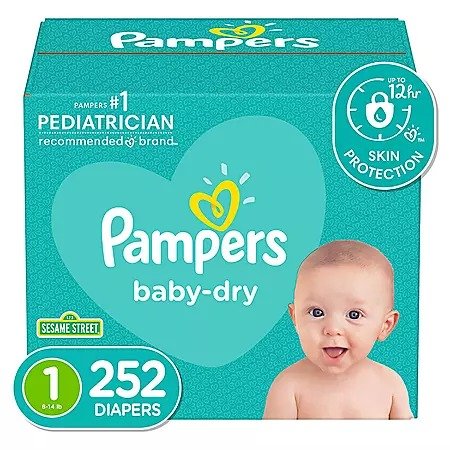 Baby Dry One-Month Supply Diapers (Choose Your Size) - Sam's Club
