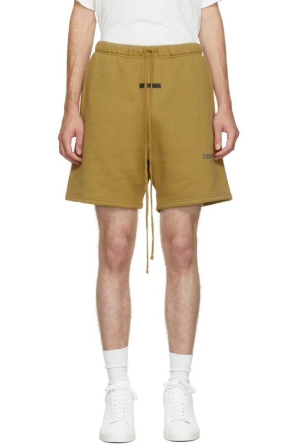 Khaki Fleece Shorts