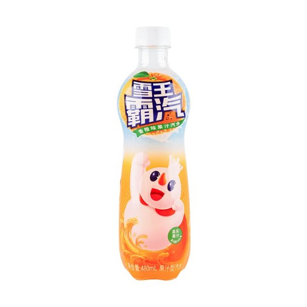 Frozen City Snow King Dominant Soda, Orange Flavor 16.23 fl oz