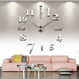 Asunflower® 3D Large Frameless Wall Clock