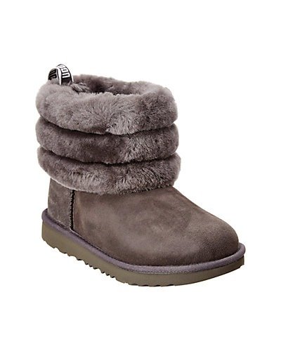 UGG Fluff Mini Quilted Suede Boot