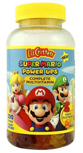 Super Mario™ Power Ups Complete Multivitamin Natural Fruit -- 190 Gummies