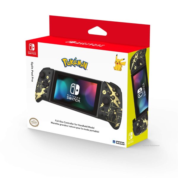 Nintendo Switch Split Pad Pro Pokemon: Black & Gold Pikachu