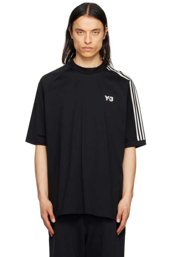 Black 3-Stripes T-Shirt