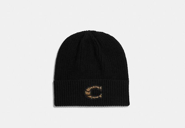 C logo针织帽
