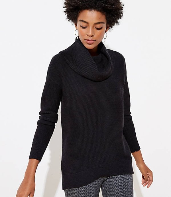 Cowl Neck Tunic Sweater | LOFT
