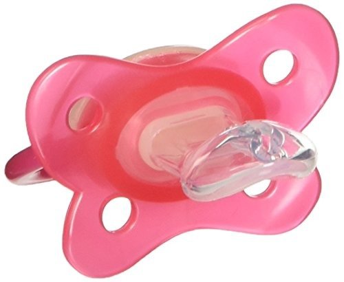 PreVent Contour Glow in the Dark Pacifier, Stage 2 (6-12m), Pink, 4-Pack