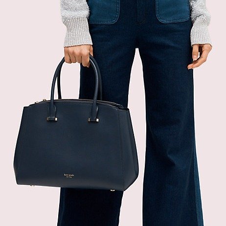 shirley large double-zip satchel
