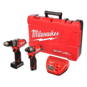 黒五价：Milwaukee M12 12伏锂电池无线电钻两件套