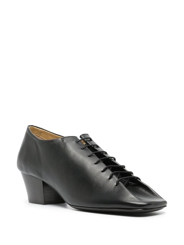 heeled leather derby shoes