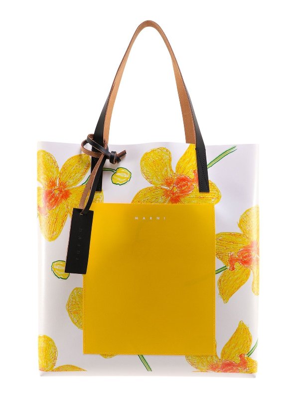 Orchids Print Tote Bag