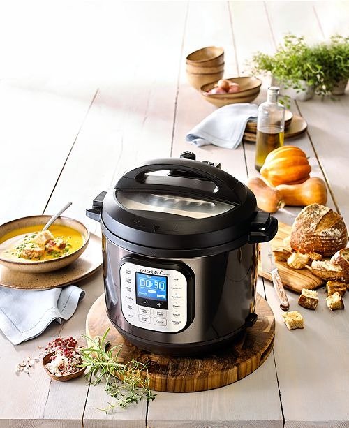 Duo™ Nova™ Black Stainless Steel 6-Qt. 7-in-1 One-Touch Multi-Cooker, Created for Macy's