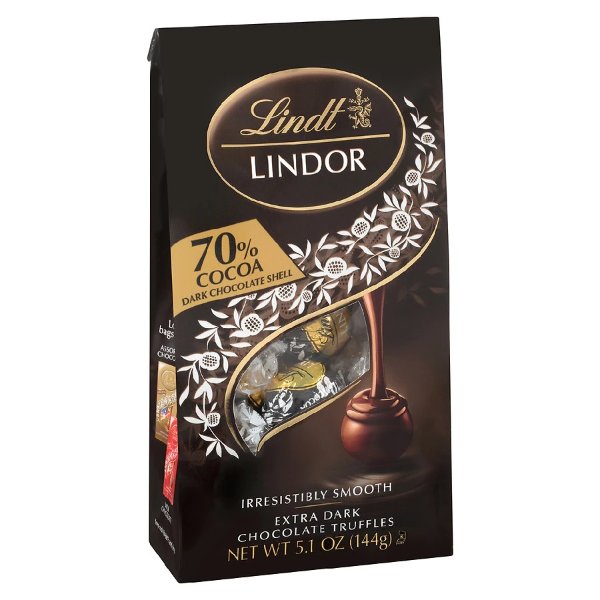 Lindor70%黑巧克力口味松露软心球