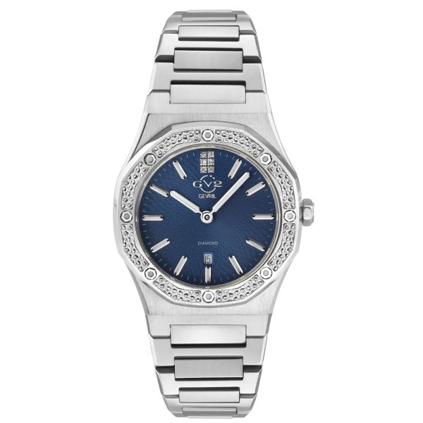Women's GV2 Palmanova Blue Dial Diamond Bracelet Watch, 44mm - 0.0285 ctw
