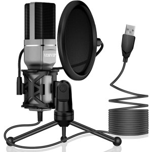 VIMVIP Microphone for Computer USB Mic for PC Desktop Laptop Condenser Microphone