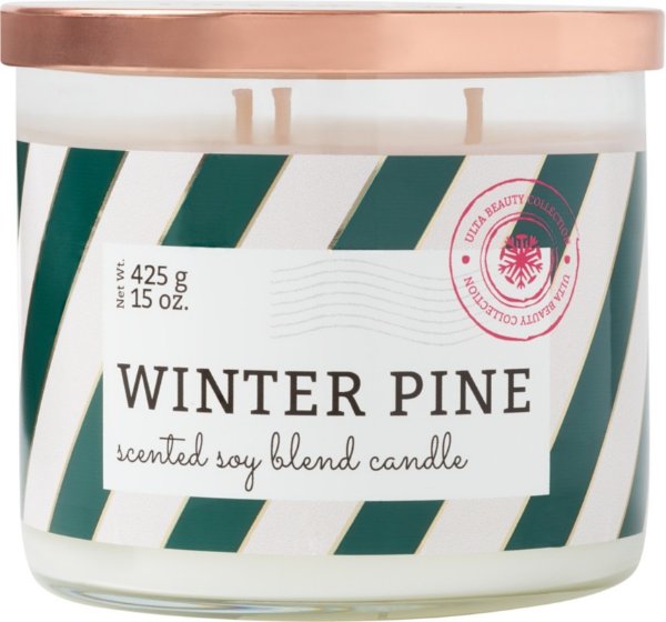Winter Pine Scented Soy Blend Candle |Beauty
