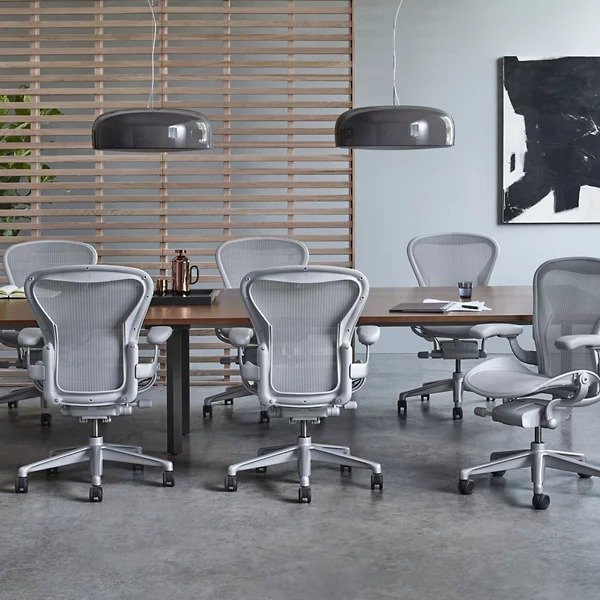 Aeron Office Chair - Size Band Mineral by Herman Miller at Lumens.com