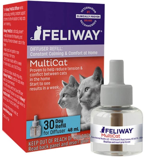 FELIWAY MultiCat Calming Diffuser Refill (1 pack, 48 ml)