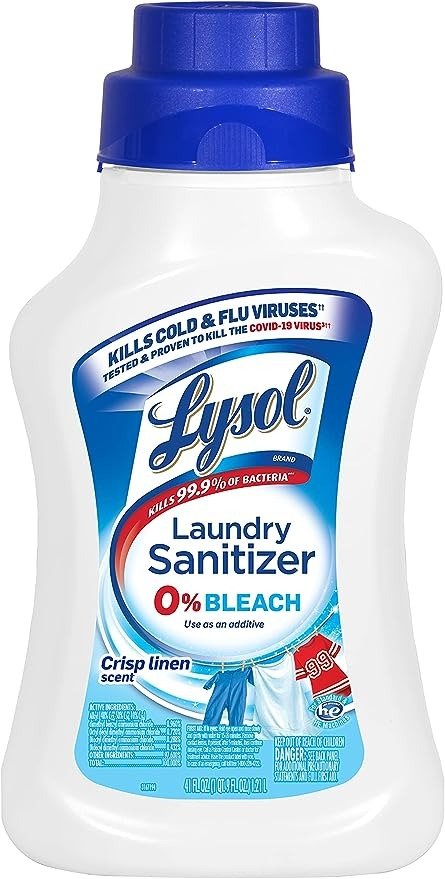 Laundry Sanitizer Additive, Crisp Linen, 41oz