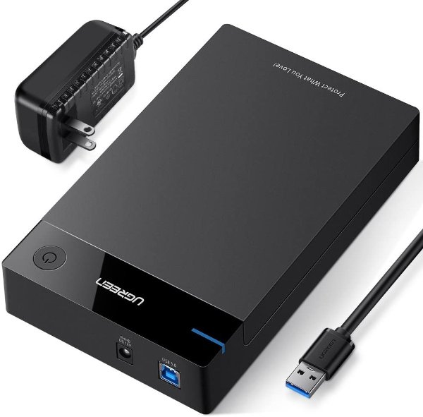 3.5", 2.5" USB 3.0 硬盘盒 支持UASP 带12V电源 