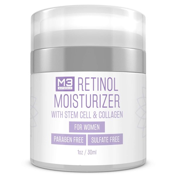 Retinol Moisturizer Infused with Collagen and Stem Cell Anti-Aging Cream for Face and Neck