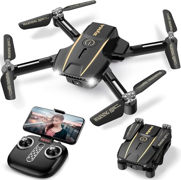 Mini Drone with Camera for Kids Adults with 720P HD FPV Camera Remote Control Quadcopter with Altitude Hold, Headless Mode, One Key Start Speed Switch UFO Toys Gifts for Boys Girls
