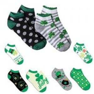 6 Pairs of St Patrick's Day Socks