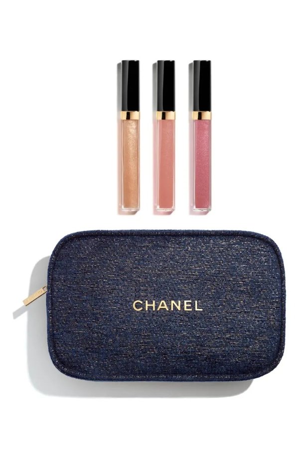 Nordstrom Chanel Always Brilliant ROUGE COCO GLOSS Moisturizing Glossimer  Lip Gloss Set $113.00