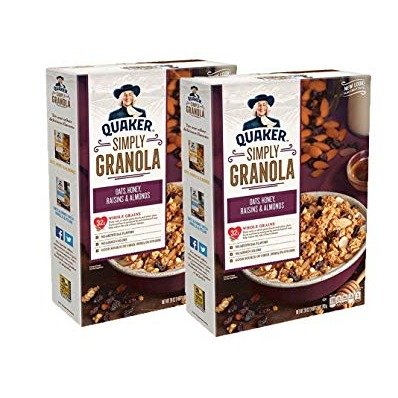 Simply Granola, Oats, Honey, Raisins and Almonds, 28 oz Boxes, (2 Pack)