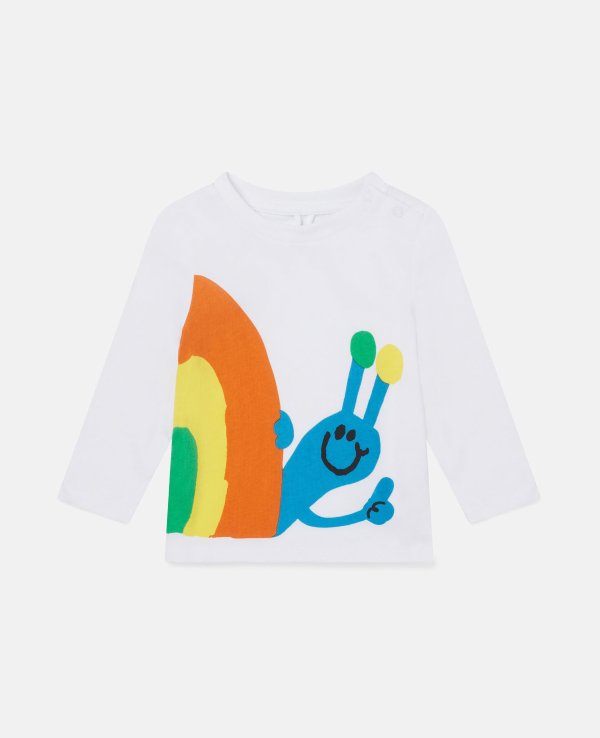 Fleece Snail Print Sweatshirt