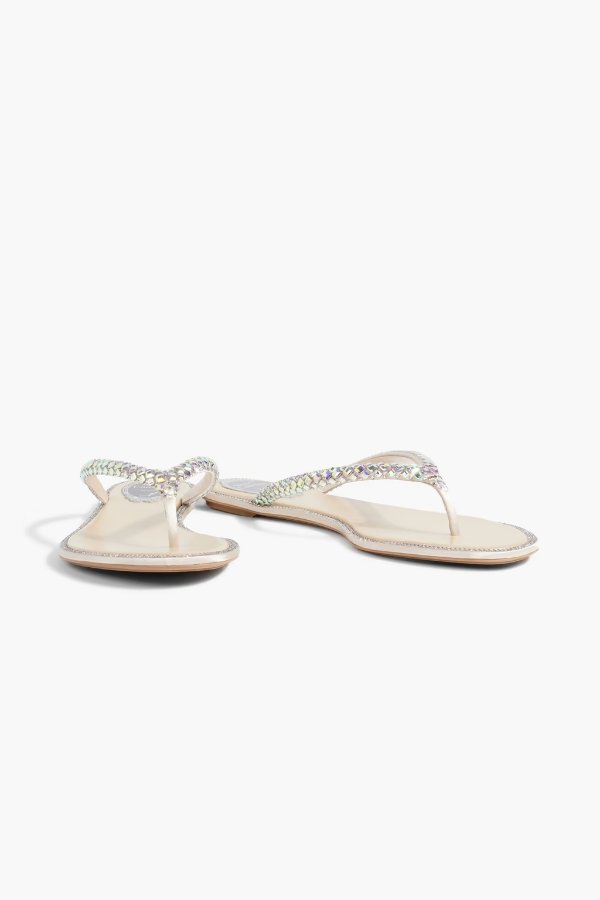 Shilin crystal-embellished satin sandals